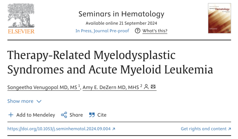 Thor Halfdanarson: A good review for those encountering patients with t-MN